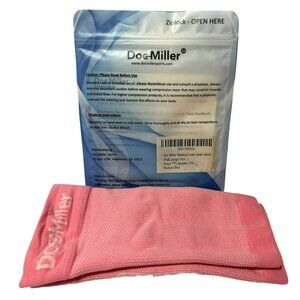 Doc Miller Womens Medical Grade Ankle Sleeve 30-40 mmHg Pink Mini Dot Sz Large